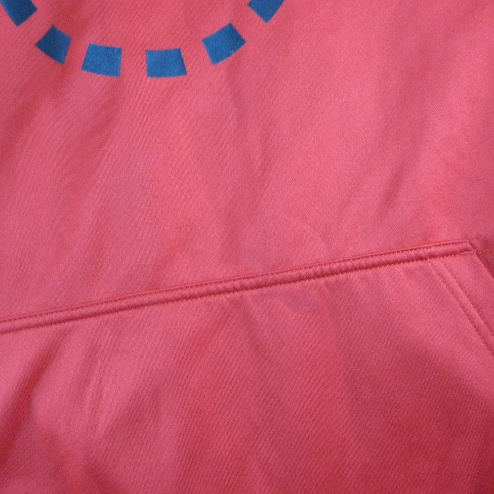 Nike Hoodie Mens XL Red Dri-FIT Fleece Pullover Kangaroo Pocket Sweatshirt